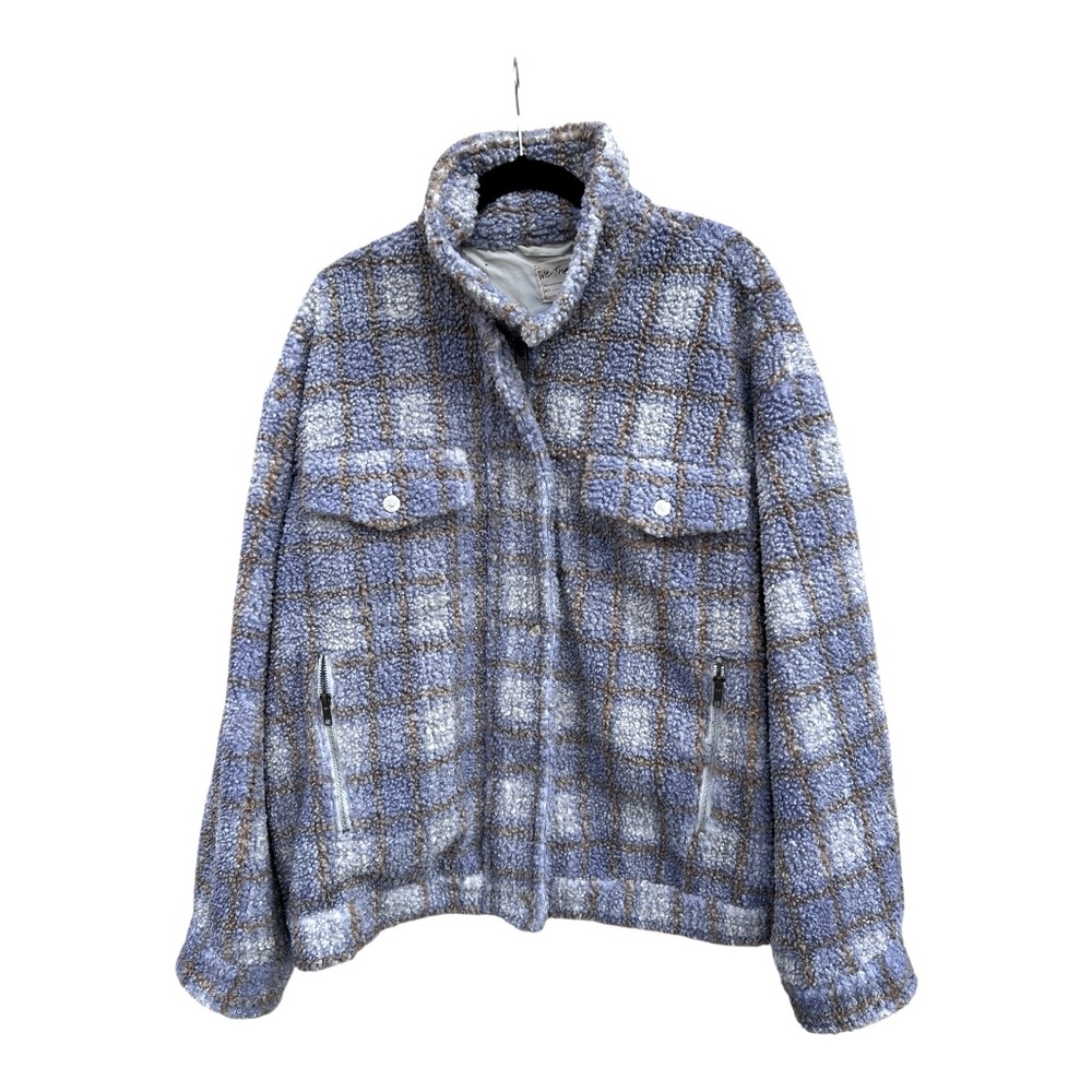 Free People Faded Dreams Cozy Sherpa Trucker Jacket Xl